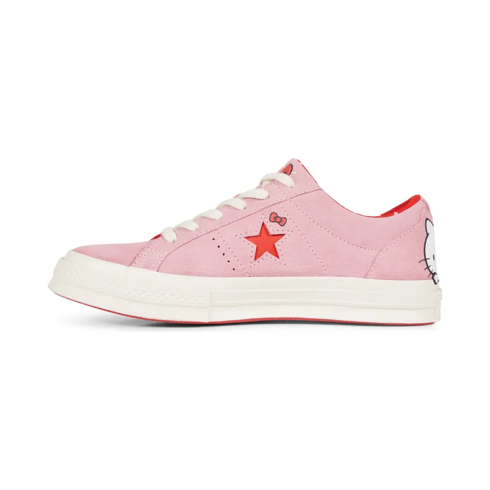 Converse One Star Ox Hello Kitty Pink Prism Pink/Fiery Red-Egret (162939C)