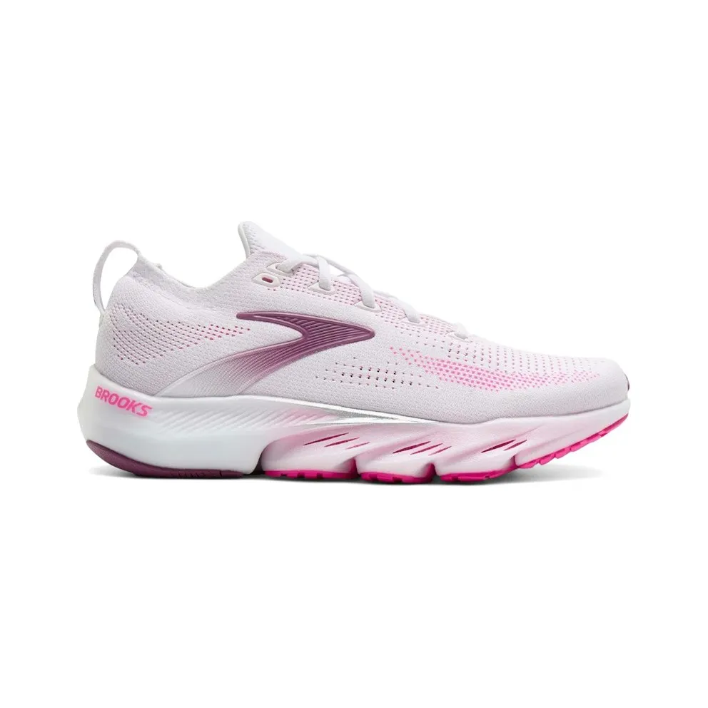 Brooks Glycerin White / Cyber Pink / Argyle (120467-1B-136)