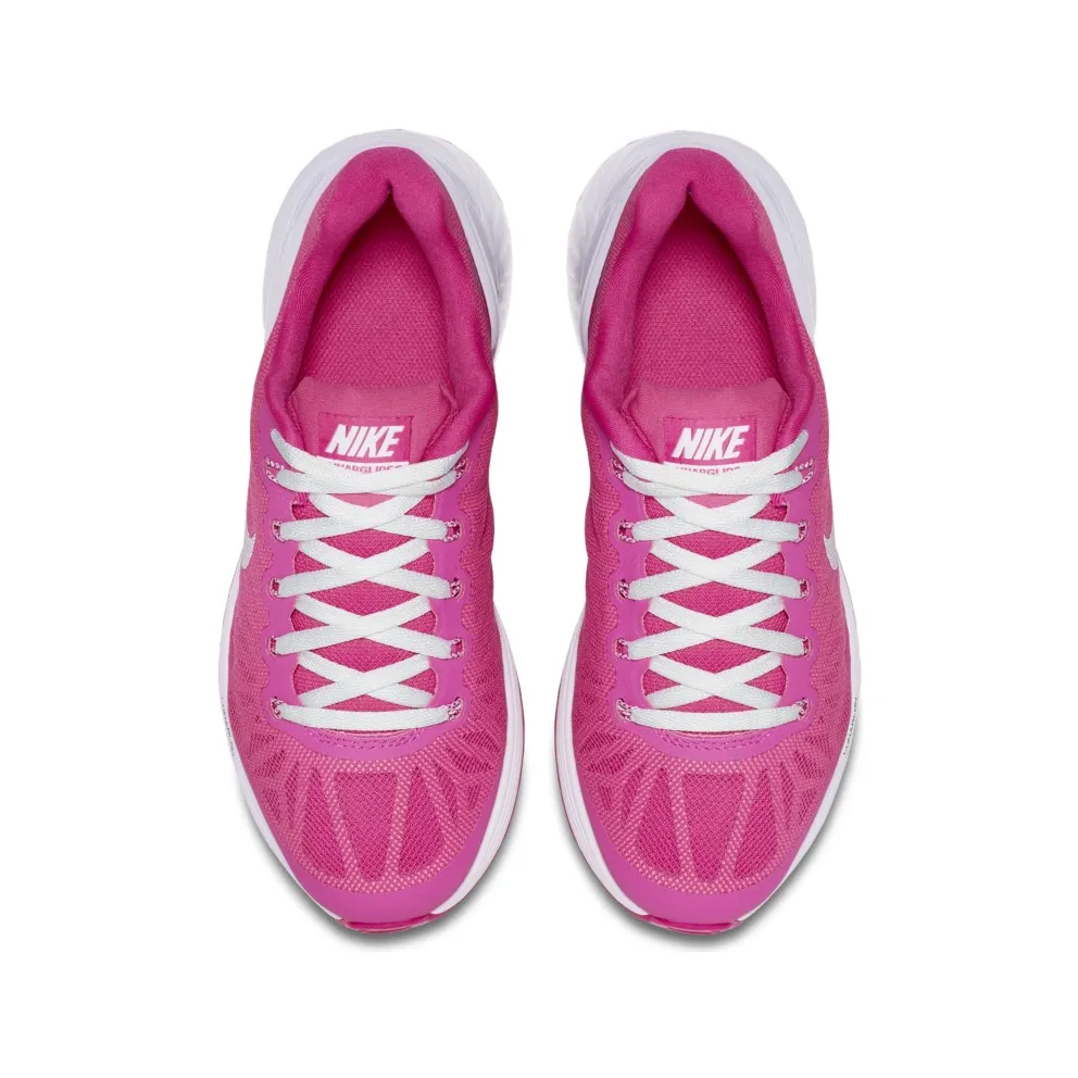 Nike Lunarglide VI 6 Hot Pink (GS) “Hot Pink / White / Wolf Grey / Metallic Silver” (654156-601)