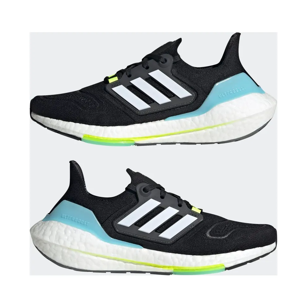 Adidas ULTRABOOST 22 Shoes Core Black / Cloud White / Solar Yellow (GX6658)