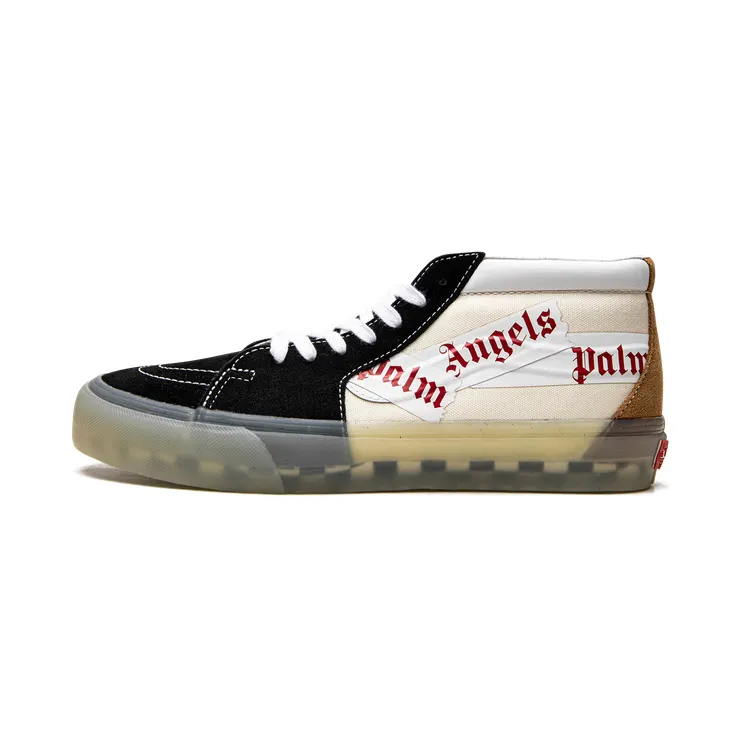 Vans Vault Sk8-Mid LX Palm Angels Black White Beige (VN0A7TNH78C1)