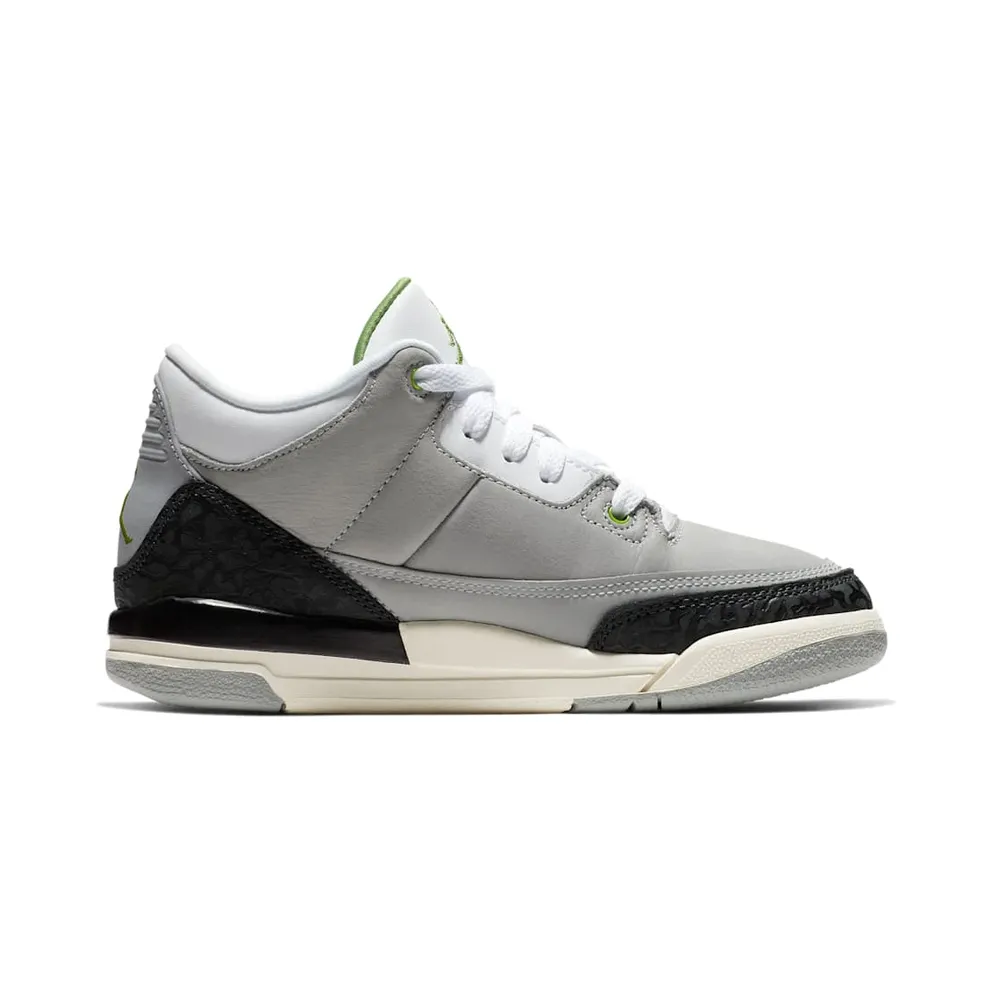 Jordan 3 Retro Chlorophyll (PS) Light Smoke Grey/Chlorophyll-Black-White (429487-006)