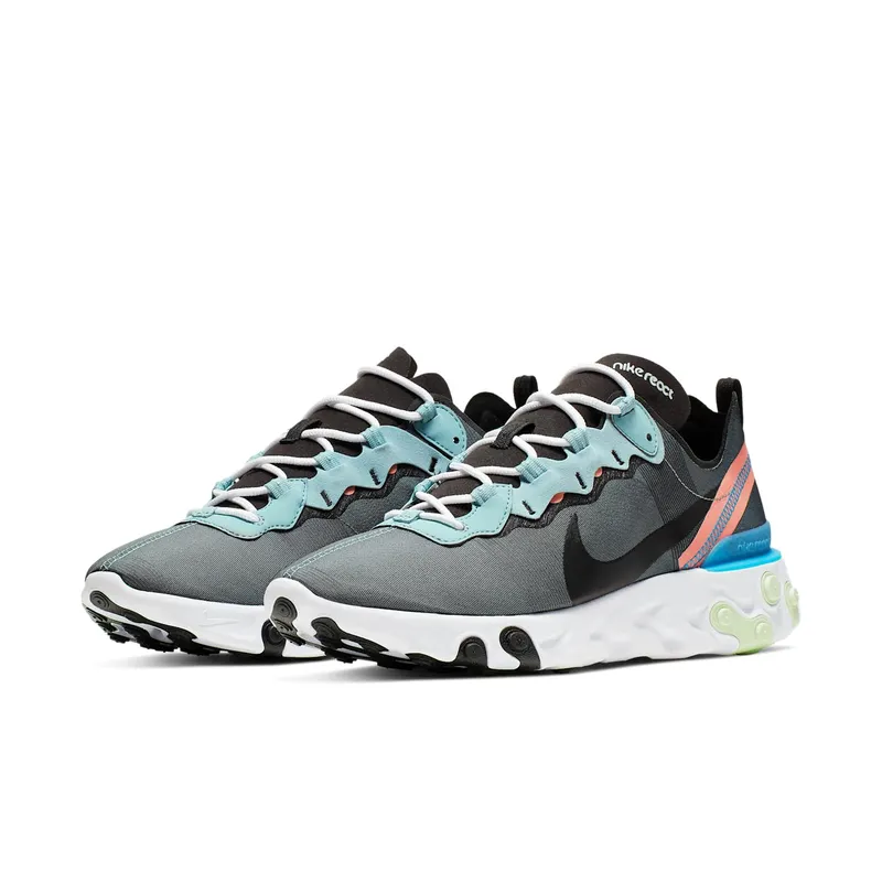 Nike React Element 55 Ocean Cube Ocean Cube/Black-Pink Quartz-Blue Hero-Cedar-White (BQ6166-300)