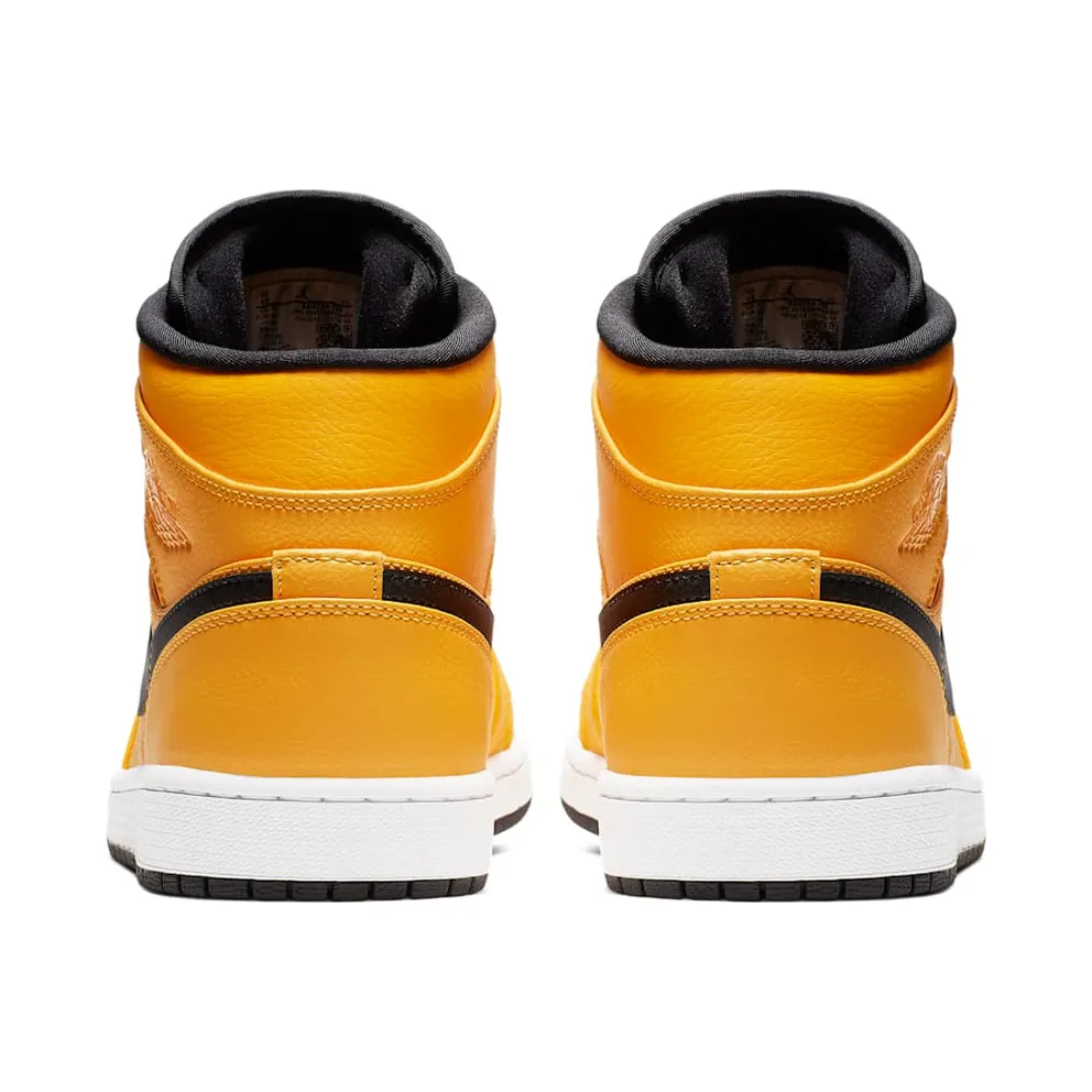 Air Jordan Nike AJ I 1 Mid University Gold Black (2019) (554724-700)