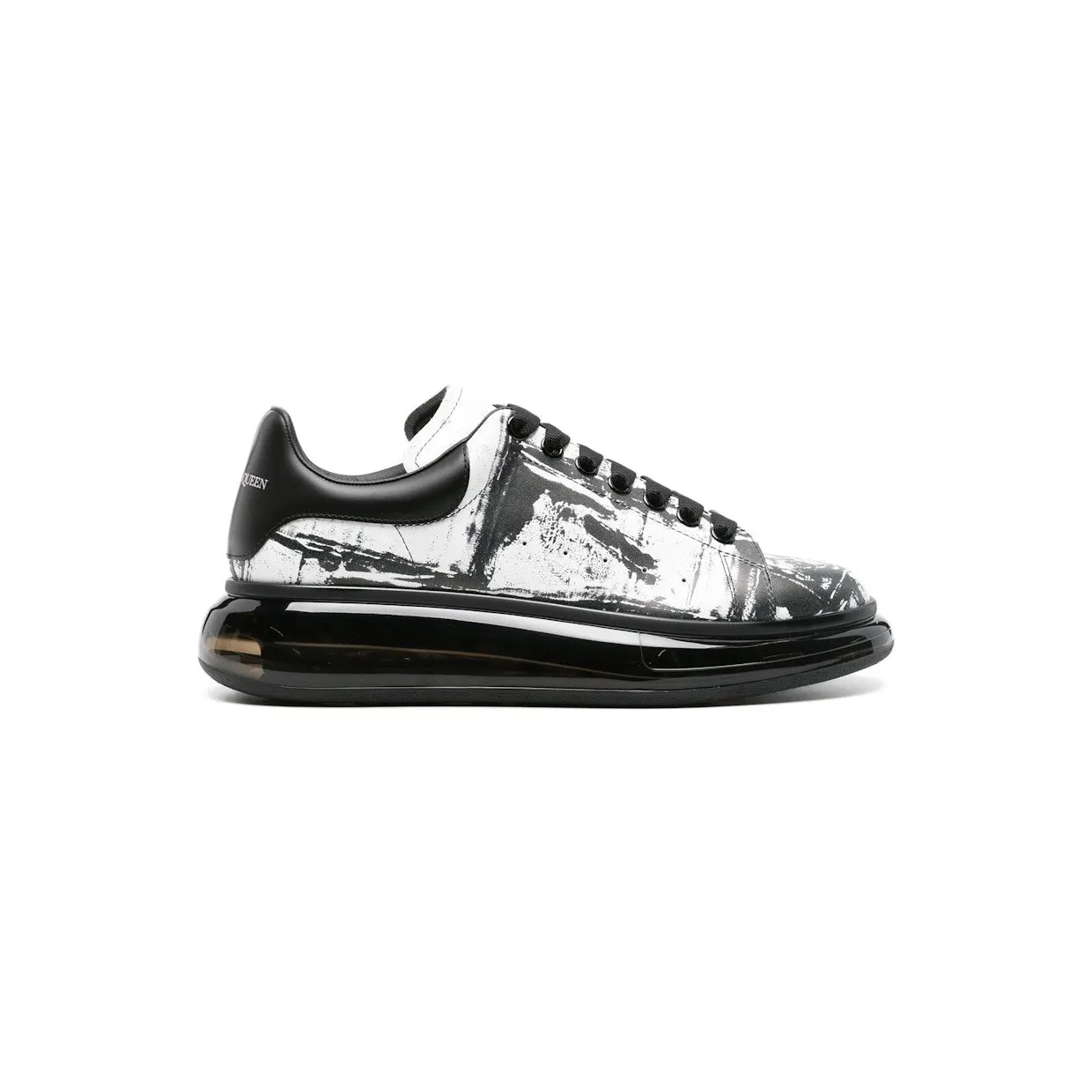 Alexander McQueen Oversized Abstract Print White Black (782471WIF319061)