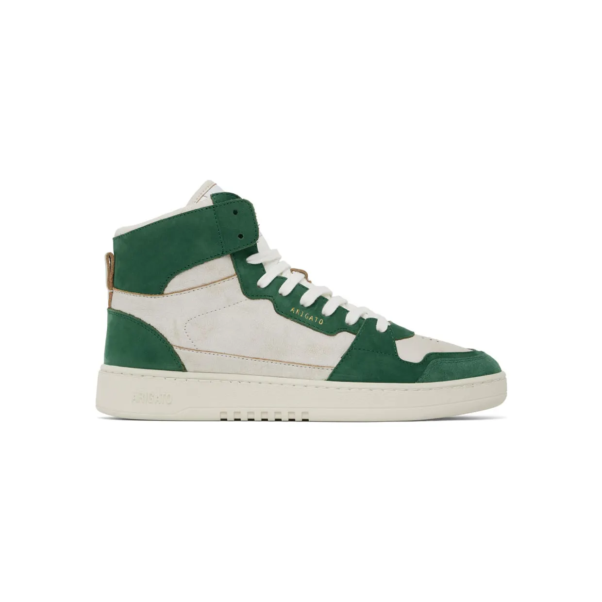 Axel Arigato White & Green Dice Hi Sneakers (41015)