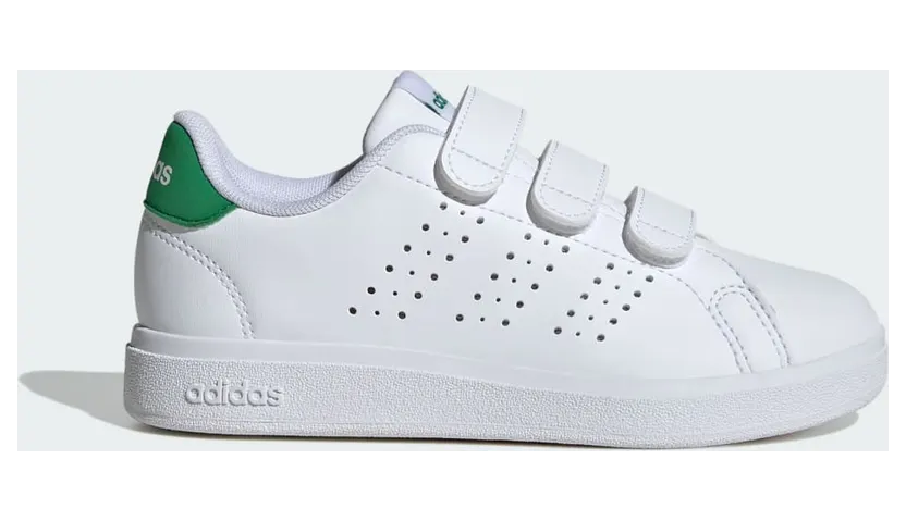 Adidas Advantage Base 2.0 Kids Cloud White / Cloud White / Green (IE9019)