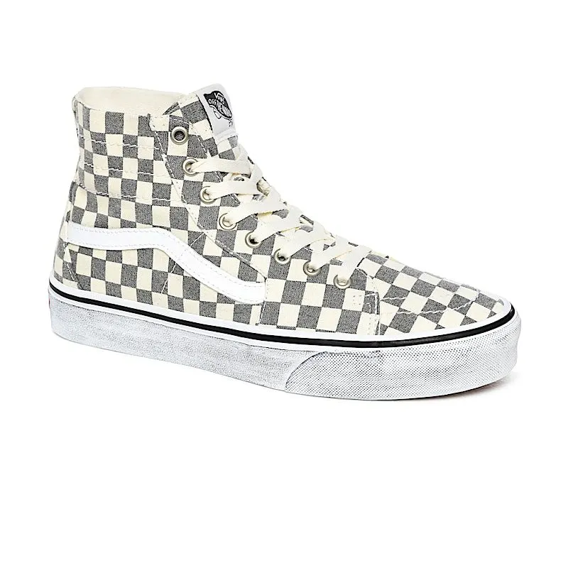 Vans Sk8-Hi Tapered Washed Asphalt True White Checkerboard (VN0A4U16HQE)