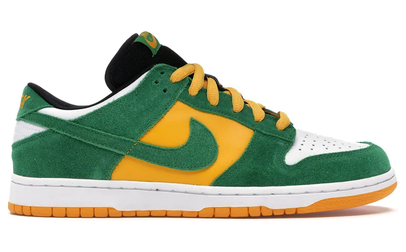 Nike Dunk Low Pro SB ‘Buck’ White/Classic Green-Del Sol (304292-132)