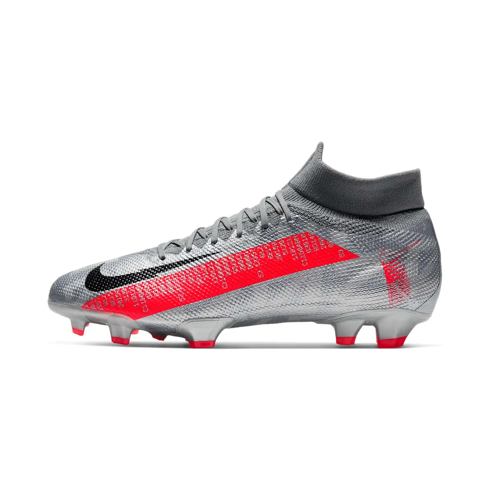 Nike Mercurial Superfly 7 Pro FG Metallic Grey Crimson (AT5382-906)