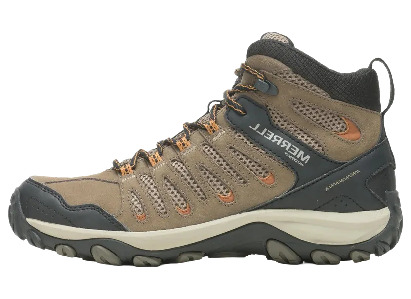Merrell Crosslander 3 Mid Waterproof – Wide “Boulder / Brindle” (J036955W)