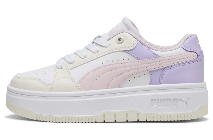 Puma Rebound Femme Low “Warm White / Powder Pink / Light Lavender” (402592_23)