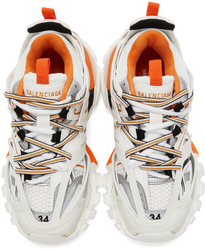 Balenciaga Orange & White Track (542436 W1GB1)