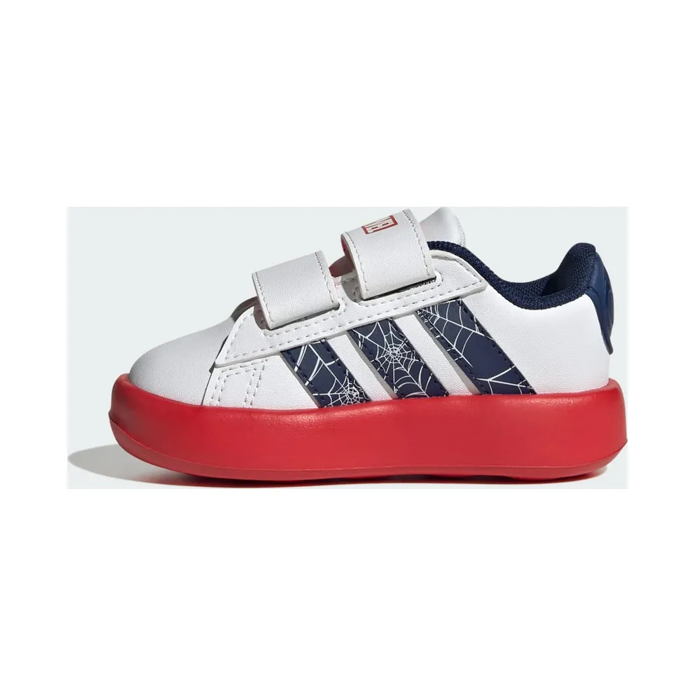 Adidas ADIDAS MARVEL SPIDER-MAN GRAND COURT Shoes PEUTERS Cloud White / Dark Blue / Pure Ruby (KI9192)