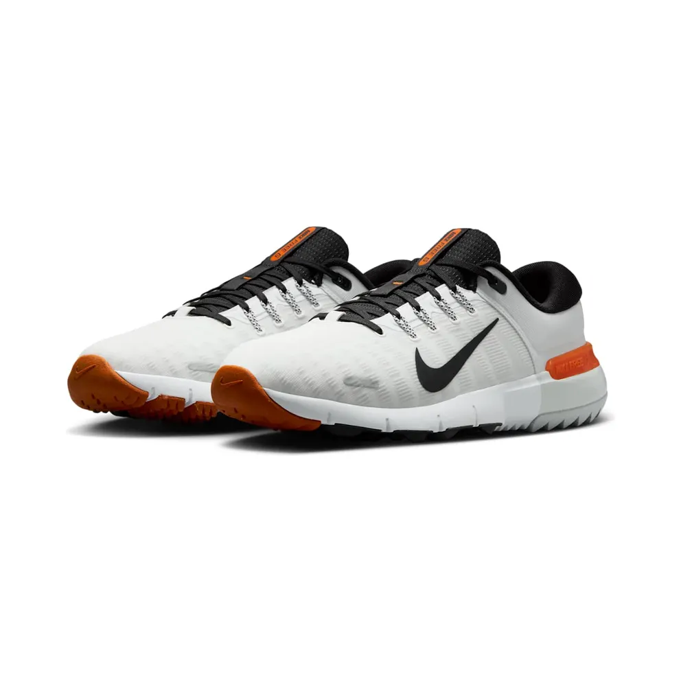 Nike Free Golf Next Nature “White Safety Orange Black” (FN0332-103)