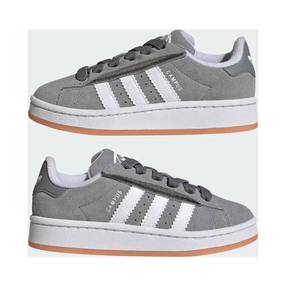 Adidas Campus 00s Comfort Closure with Elastische Veters Kids Grey Three / Cloud White / Cloud White (JQ6384)