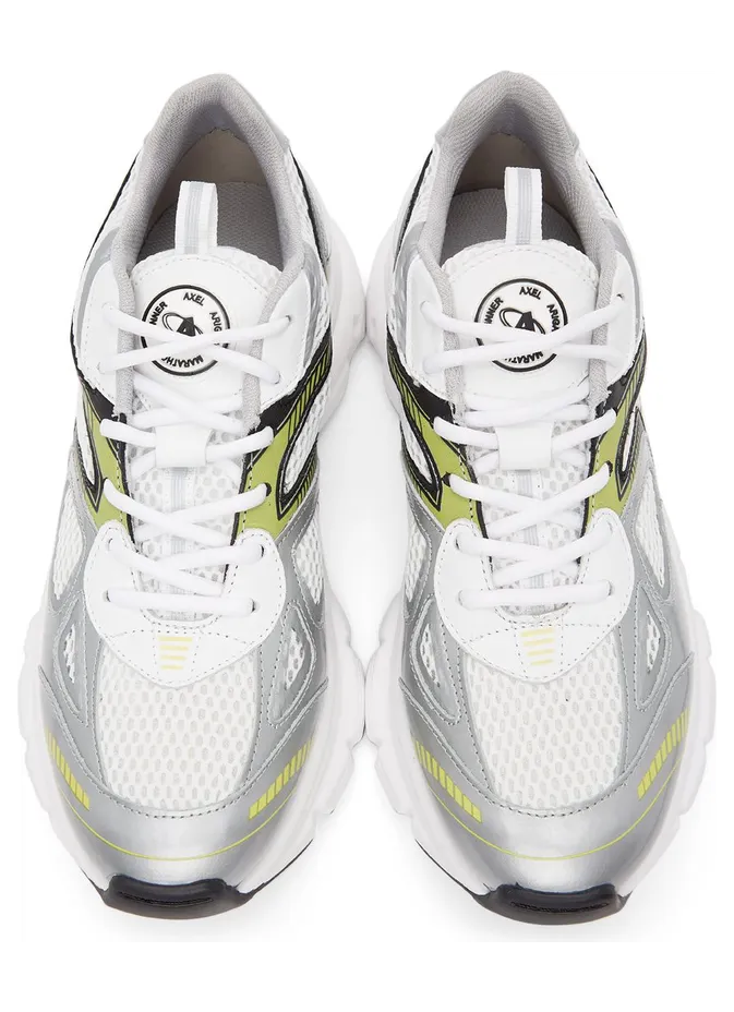 Axel Arigato White & Silver Marathon SILVER/YEL (33067) (5)