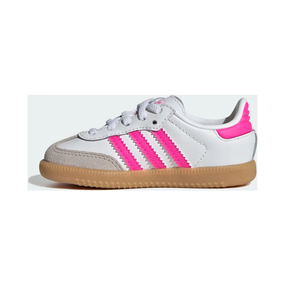 Adidas Samba OG Comfort Close Elastic Lace Kids Cloud White / Lucid Pink / Gum (JQ3188)