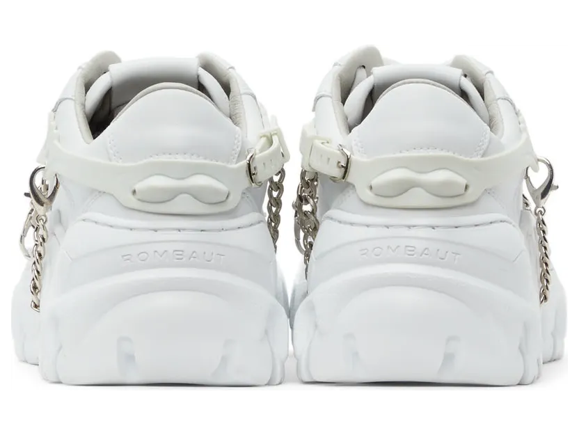 Rombaut White Boccacio II Harness Low-Top Sneakers (S22-B-010) (4)