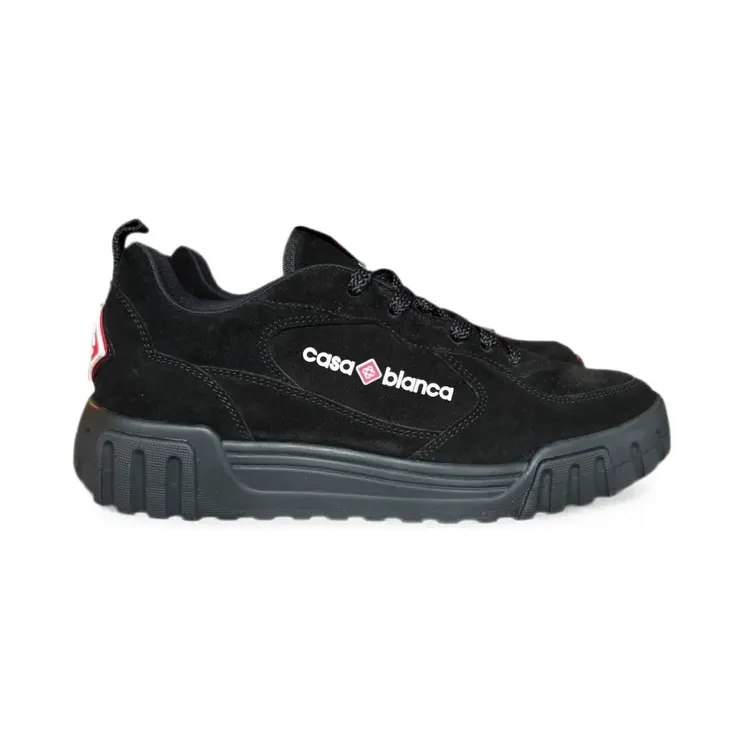 Casablanca Court mit Wildlederdetail “Black” (APF26SNK01714M)