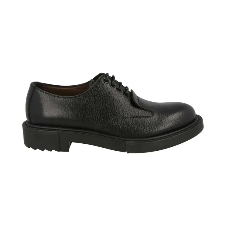 Ferragamo Lux Monsieur Derby Shoes Black (2E Wide Width) (020789-753875-2E)
