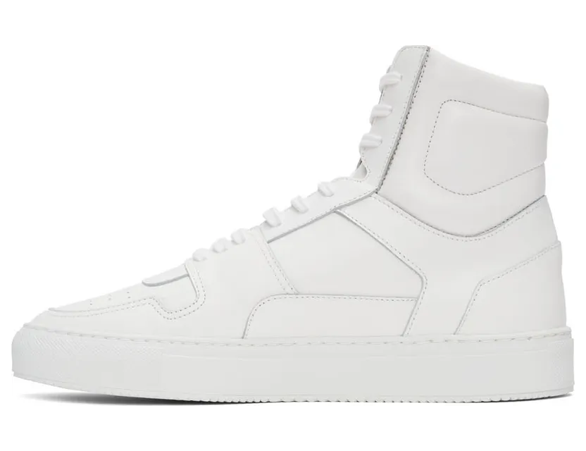 Common Projects White Cracked Leather High Sneakers (ARTICLE 2335) (3)