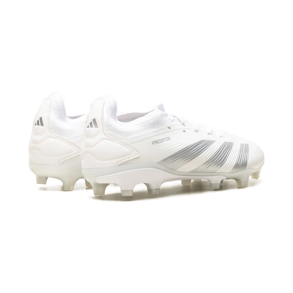 Adidas Predator 24 Pro FG “Cloud White Silver Metallic” (IG7778)