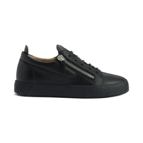 Giuseppe Zanotti Frankie leren met ritsdetail “Black” (RU50028H05)