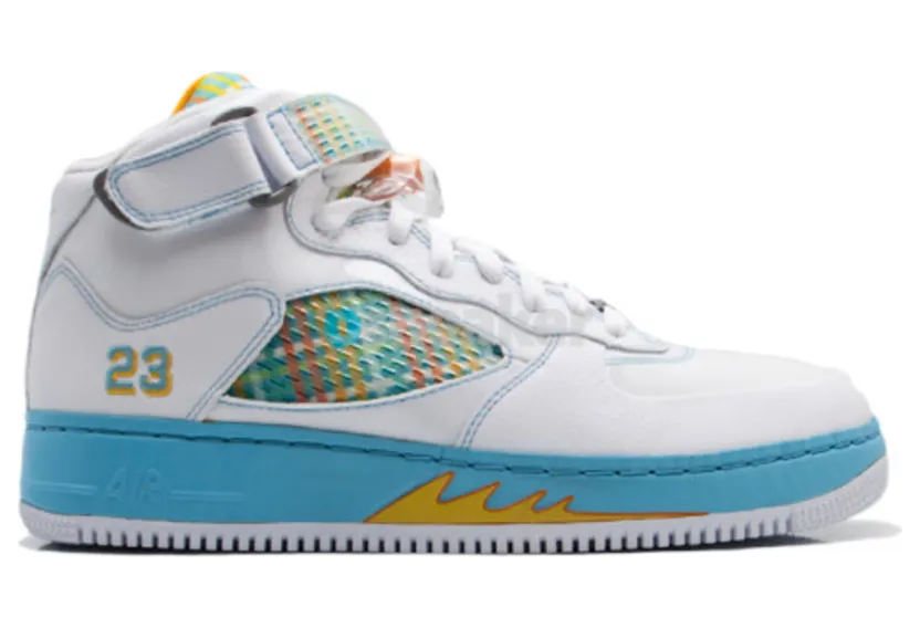 Air Jordan Force White Orange Peel 5