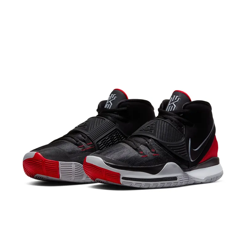 Nike Kyrie 6 Bred Black/Black-University Red-White (BQ4630-002)