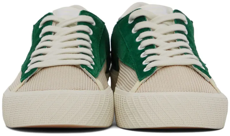 BY FAR Green & Off-White Suede Rodina (22CRROAGRGU)