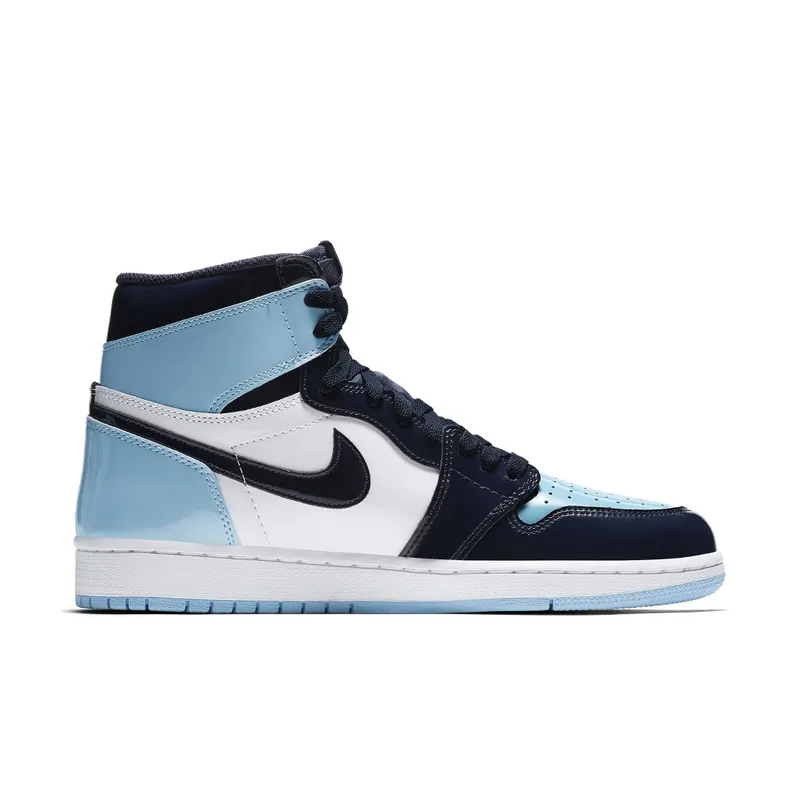 Jordan 1 Retro High UNC Patent (W) Obsidian/Blue Chill-White (CD0461-401)