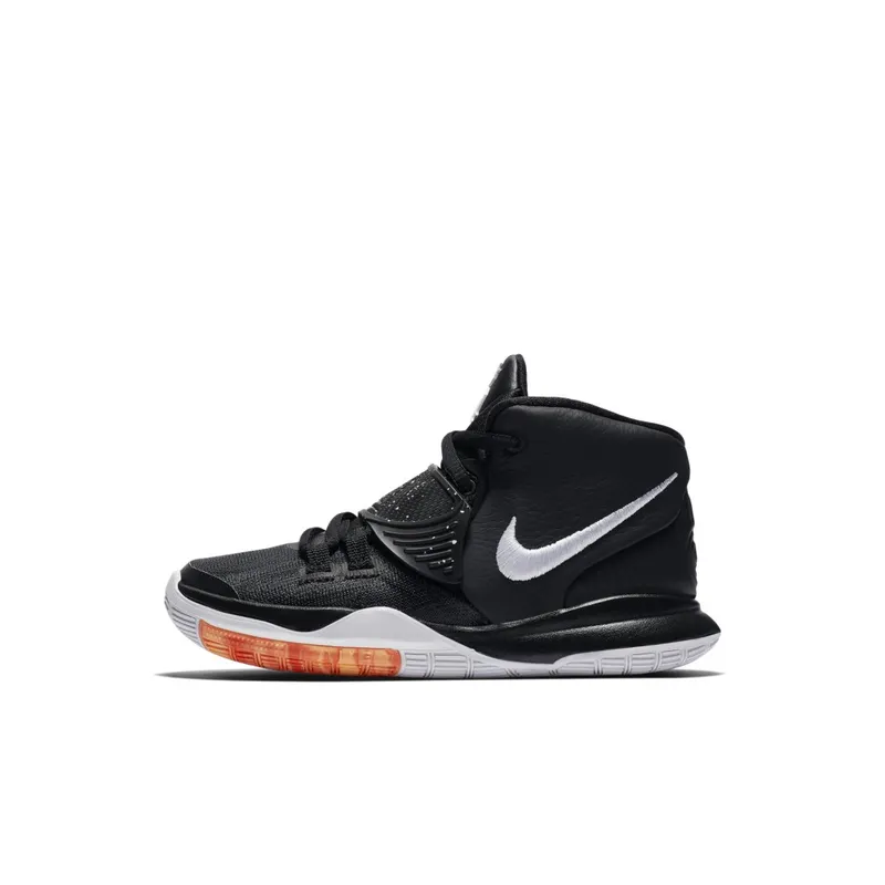Nike Kyrie 6 Jet Black White (PS) Black/White-Bright Crimson (BQ5600-001)