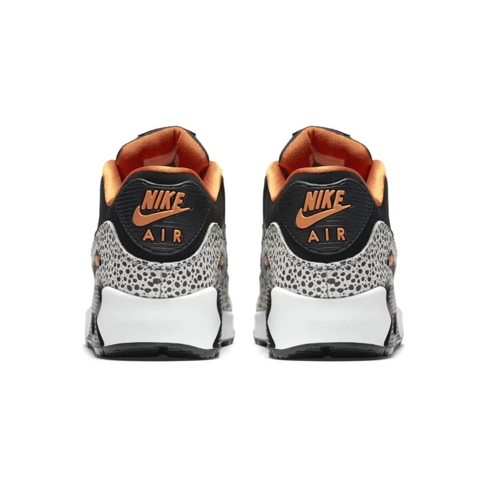 Nike Air Max 90 Safari (GS) Summit White/Black-Clay Orange (820340-100)