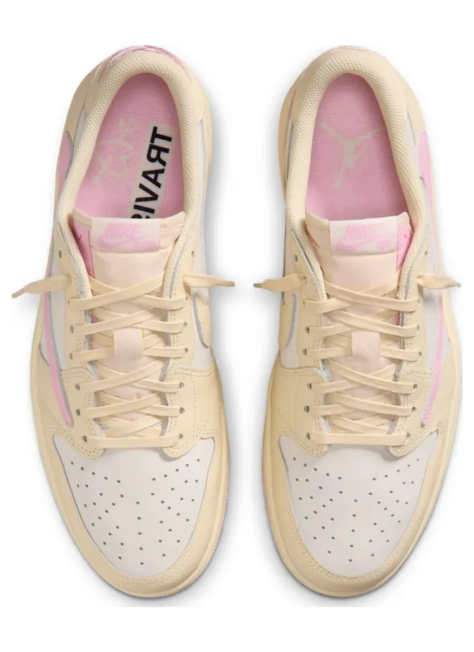 Travis Scott x Air Jordan 1 Low “Shy Pink” (IQ7604-100): 159,99 € bei SNKRS, 394 € überall sonst. Die Collab als Geschäftsmodell (4)