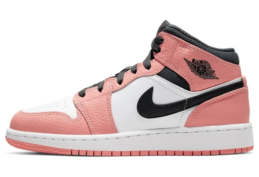 Air Jordan 1 Mid Pink Quartz (GS) (2020) (555112-603)