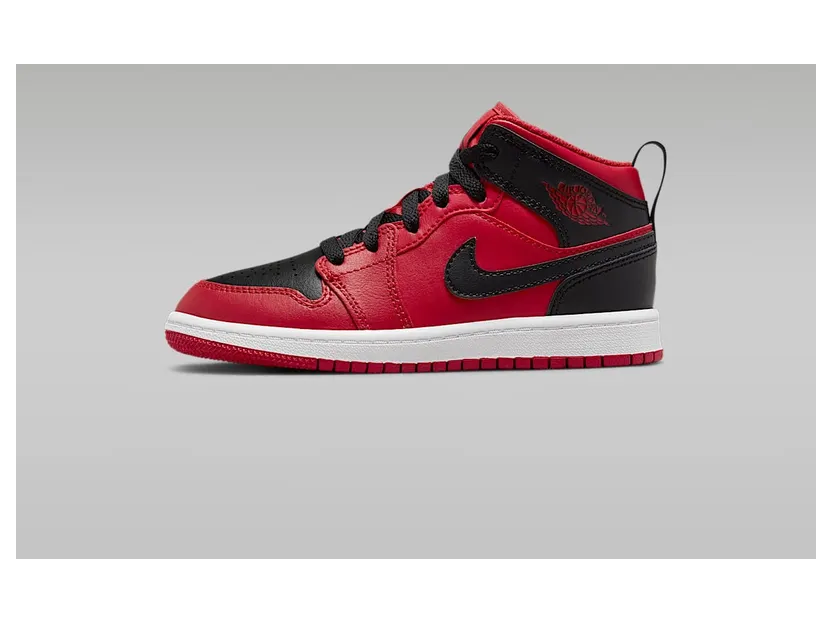 Air Jordan 1 Mid Reverse Bred (PS) (640734-660)