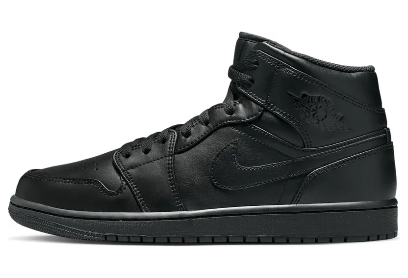 Air Jordan 1 Mid Schwarz (554724-093)