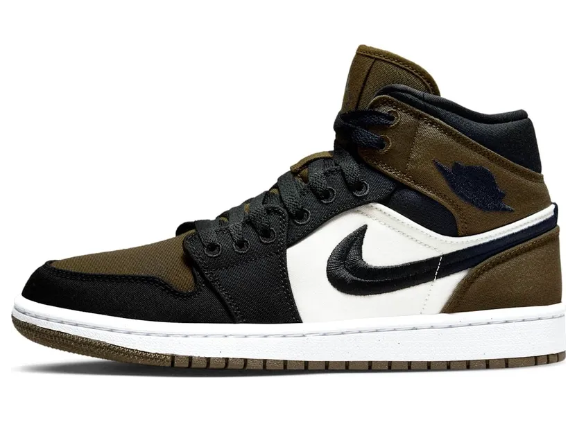 Air Jordan 1 Mid SE WMNS Olive Toe (DV0427-301)