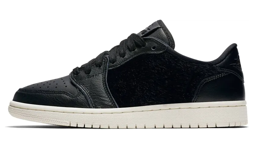 Air Jordan 1 Retro Low ‘No Swoosh’ Damen Sneaker schwarz (AO1935-001)