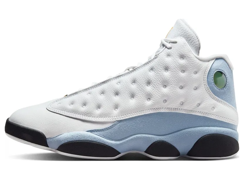 Air Jordan 13 Retro White/Blue Grey/Black/Yellow Ochre (414571-170)
