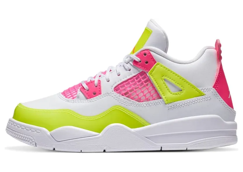 Air Jordan 4 Retro White Lemon Pink (PS) (2020) (CV7809-100)