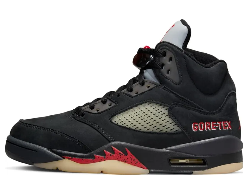 Air Jordan 5 Retro GTX Off-Noir/Black/Muslin/Fire Red (DR0092-001)