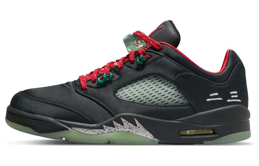 Air Jordan 5 x Clot Low Black Red (DM4640-036)