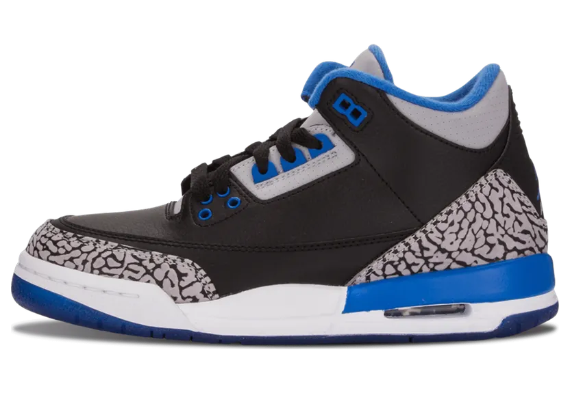 Air Jordan Nike AJ 3 III Retro Sport Blue (GS) (398614-007)