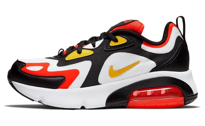 Air Max 200 Black Bright Crimson (GS)
