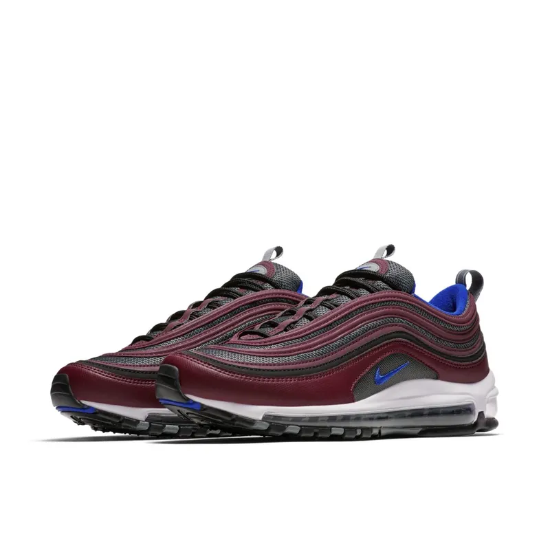 Nike  Air Max 97 Cool Grey Night Maroon Cool Grey/Night Maroon-Pure Platinum-Racer Blue (921826-012)