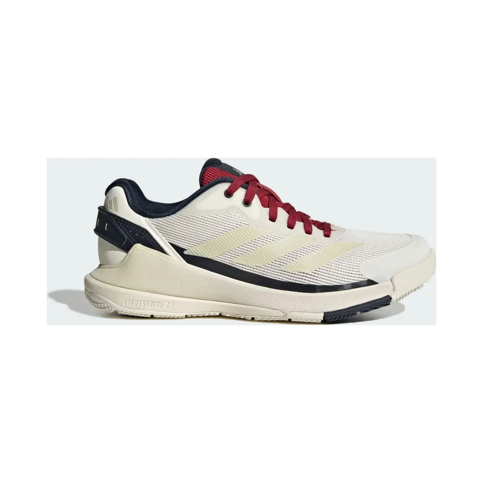 Adidas Crazyquick Lightstrike Padelschuhe Chalk White / Ice Gold Met. / Team Victory Red (KJ3653)