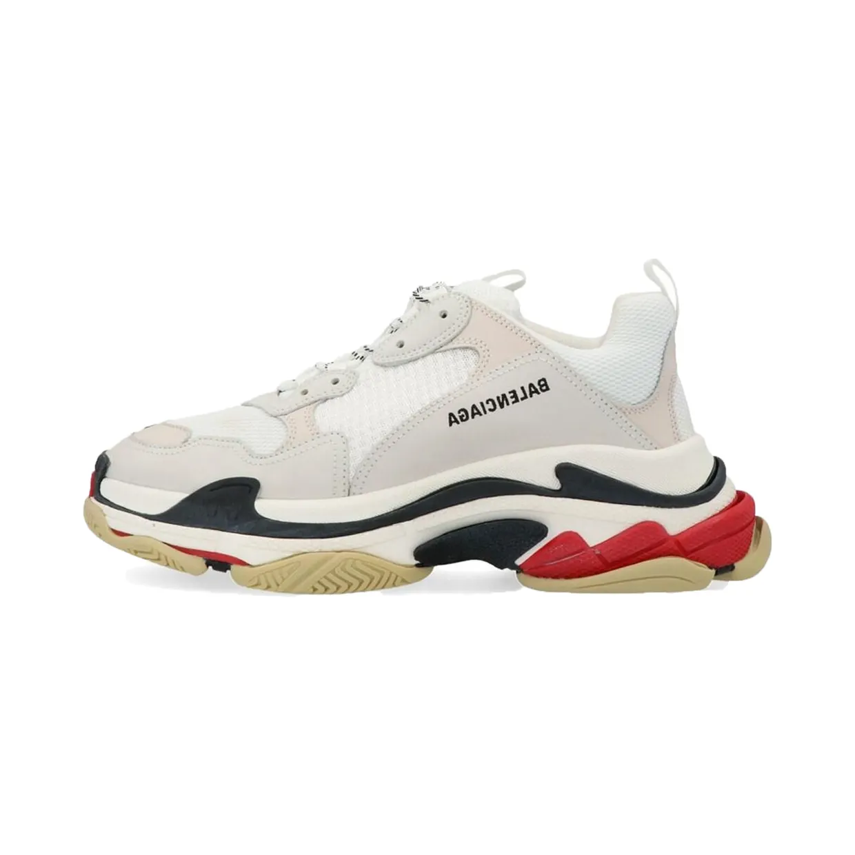 Balenciaga Triple S White Black Red