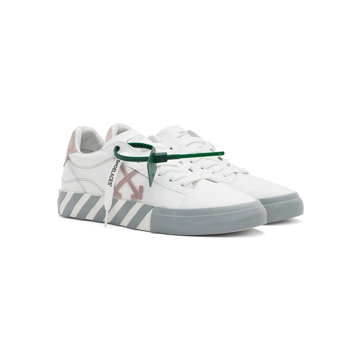 Off-White White & Pink Vulcanized Low-Top Sneakers (OWIA178S22FAB0010130) (4)